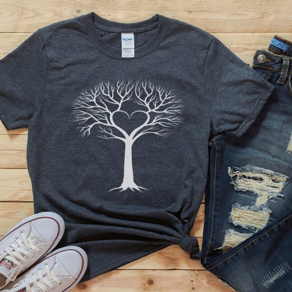 TREE SHIRT, NATURE LOVER GIFT, FOREST, HIKING TEE
